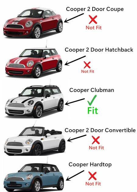 Driver Left Side Door Window Door Glass Compatible with Mini Cooper Clubman 2 Door Hatchback 2008-2014 Models