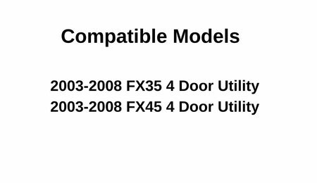 Driver Left Side Front Door Window Door Glass Compatible with Infiniti FX35 FX45 2003-2008 Models