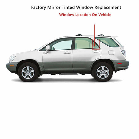 Factory Mirror Tinted Driver Left Side Rear Vent Window Vent Glass Compatible with Lexus RX300 4 Door SUV 1999-2003