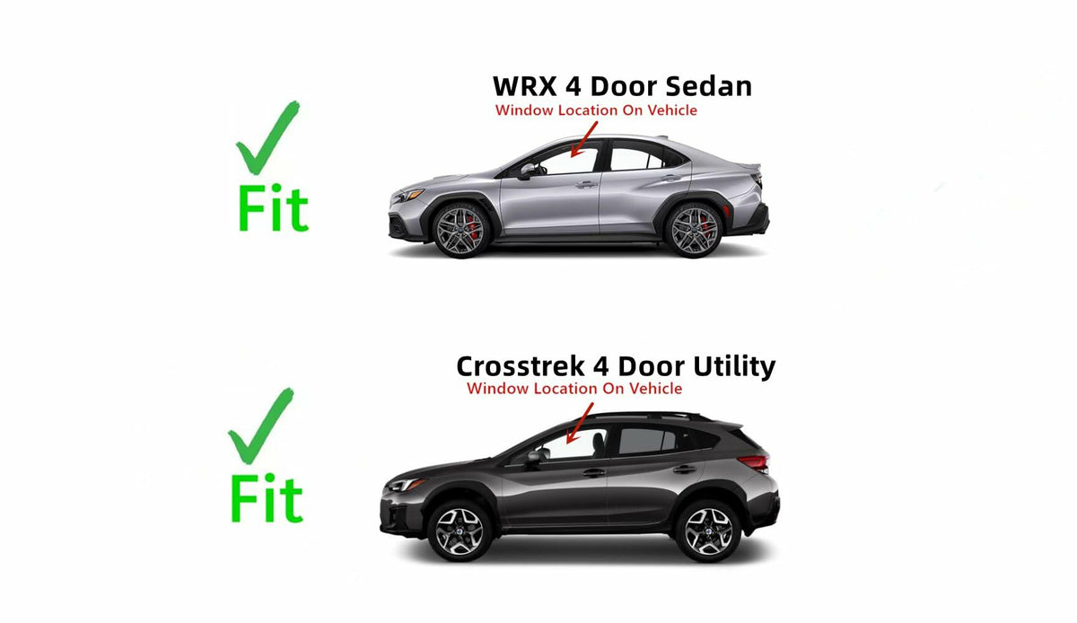 Driver Left Side Front Door Window Door Glass Compatible with Subaru Crosstrek 2018-2023/ Subaru WRX 2022-2025 Models