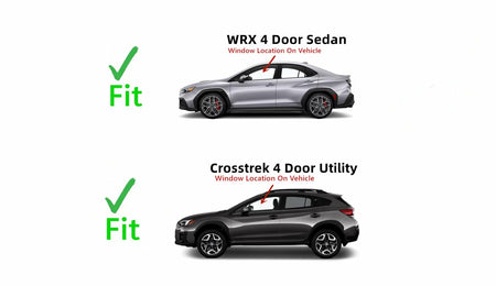 Driver Left Side Front Door Window Door Glass Compatible with Subaru Crosstrek 2018-2023/ Subaru WRX 2022-2025 Models