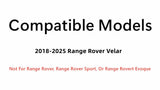 Tempered Driver Left Side Rear Door Window Door Glass Compatible with Land Rover Range Rover Velar 2018-2025 Models