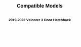 Driver Left Side Door Window Door Glass Compatible with Hyundai Veloster 2019-2022 Models