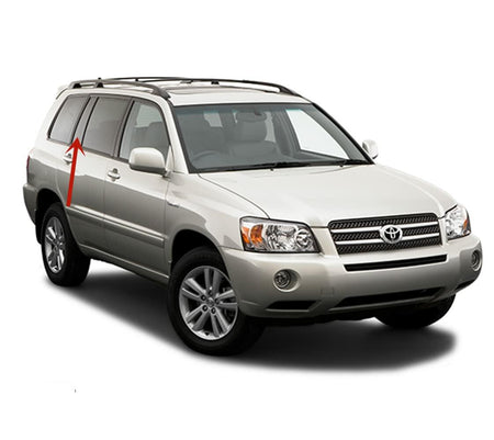 Passenger Right Side Rear Vent Window Vent Glass Compatible with Toyota Highlander 2001-2007 Models