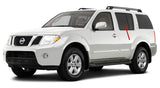 Driver Left Side Rear Door Window Door Glass Compatible with Nissan Pathfinder 2005-2012 Models