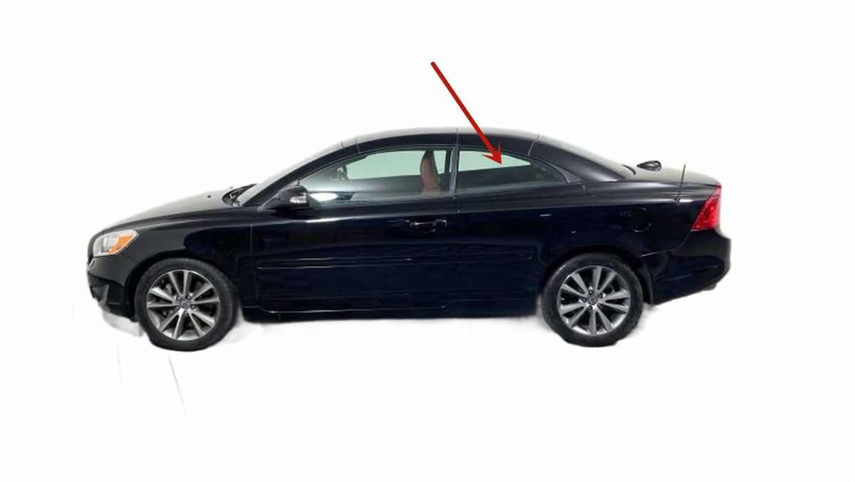 OEM Driver Left Side Rear Quarter Window Quarter Glass Compatible with Volvo C70 2 Door Convertible 2006-2013 Models