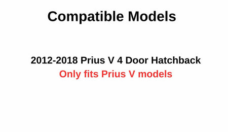 Driver Left Side Rear Door Window Door Glass Compatible with Toyota Prius V 4 Door Hatchback 2012-2018 Models
