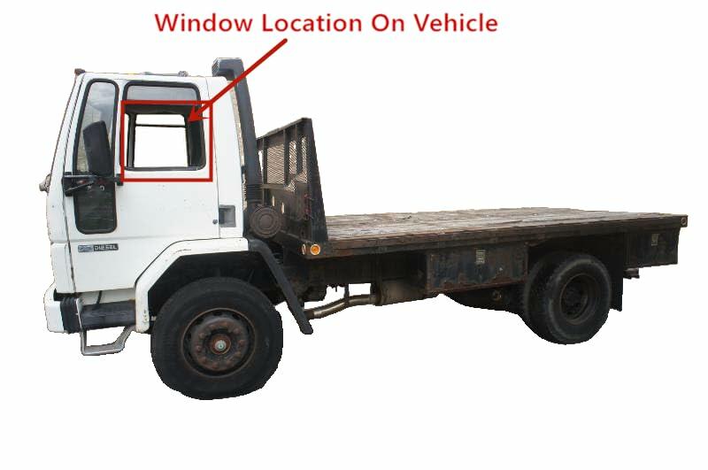 Tempered Driver Left Side Front Door Window Door Glass Compatible with Ford CF6000 CF7000 CF8000 CFT8000 1986-1998 / Sterling Trucks SC7000 SC8000 1997-2008 Cabover/Cargo Truck