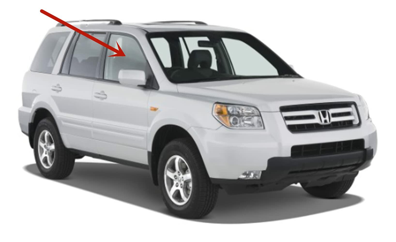 Passenger Right Side Front Door Window Door Glass Compatible with Honda Pilot 2003-2008 Models