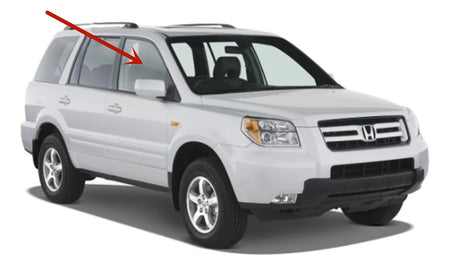 Passenger Right Side Front Door Window Door Glass Compatible with Honda Pilot 2003-2008 Models