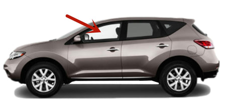 Driver Left Side Front Door Window Door Glass Compatible with Nissan Murano 2009-2014 4-Door Models