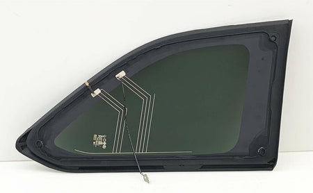 Driver Left Side Quarter Window Quarter Glass Chrome Moulding Compatible with Toyota Highlander / Highlander Hybrid 2014-2019 Models