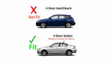 Driver Left Side Rear Door Window Door Glass Compatible with Mazda 3 2004-2009 4 Door Sedan Models