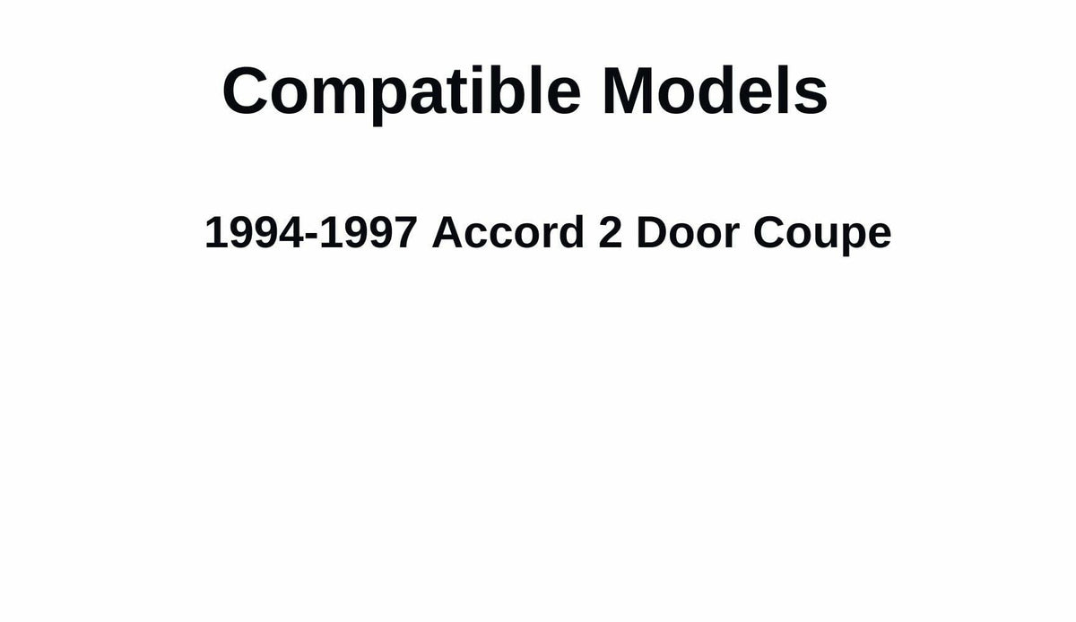 Driver Left Side Door Window Door Glass Compatible with Honda Accord 2 Door Coupe 1994-1997 Models