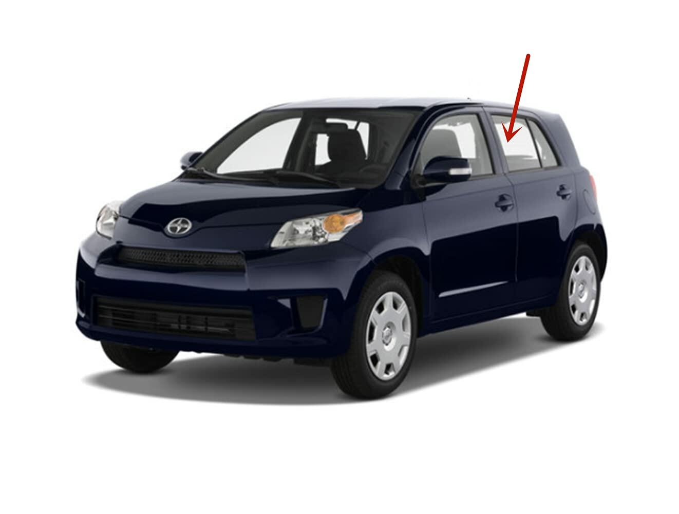 Driver Left Side Rear Window Glass Compatible with Scion XD 4 Door Hatchback 2008-2014 Models