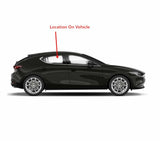 Passenger Right Side Rear Door Window Door Glass Compatible with Mazda 3 4-Door Hatchback 2019-2026 Models
