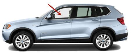 Driver Left Side Front Door Window Door Glass Compatible with BMW X3 2011-2012 Models