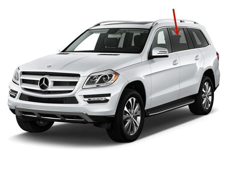 Driver Left Side Rear Door Window Door Glass Compatible with Mercedes Benz GL350 / GL450 / GL550 / GL63 AMG / GLS450 / GLS550 / GLS63 AMG 2013-2019 Models