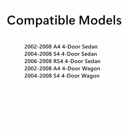 Driver Left Front Door Window Door Glass Compatible with Audi A4 2002-2008 / S4 2004-2008 / RS4 2006-2008 4 Door Models