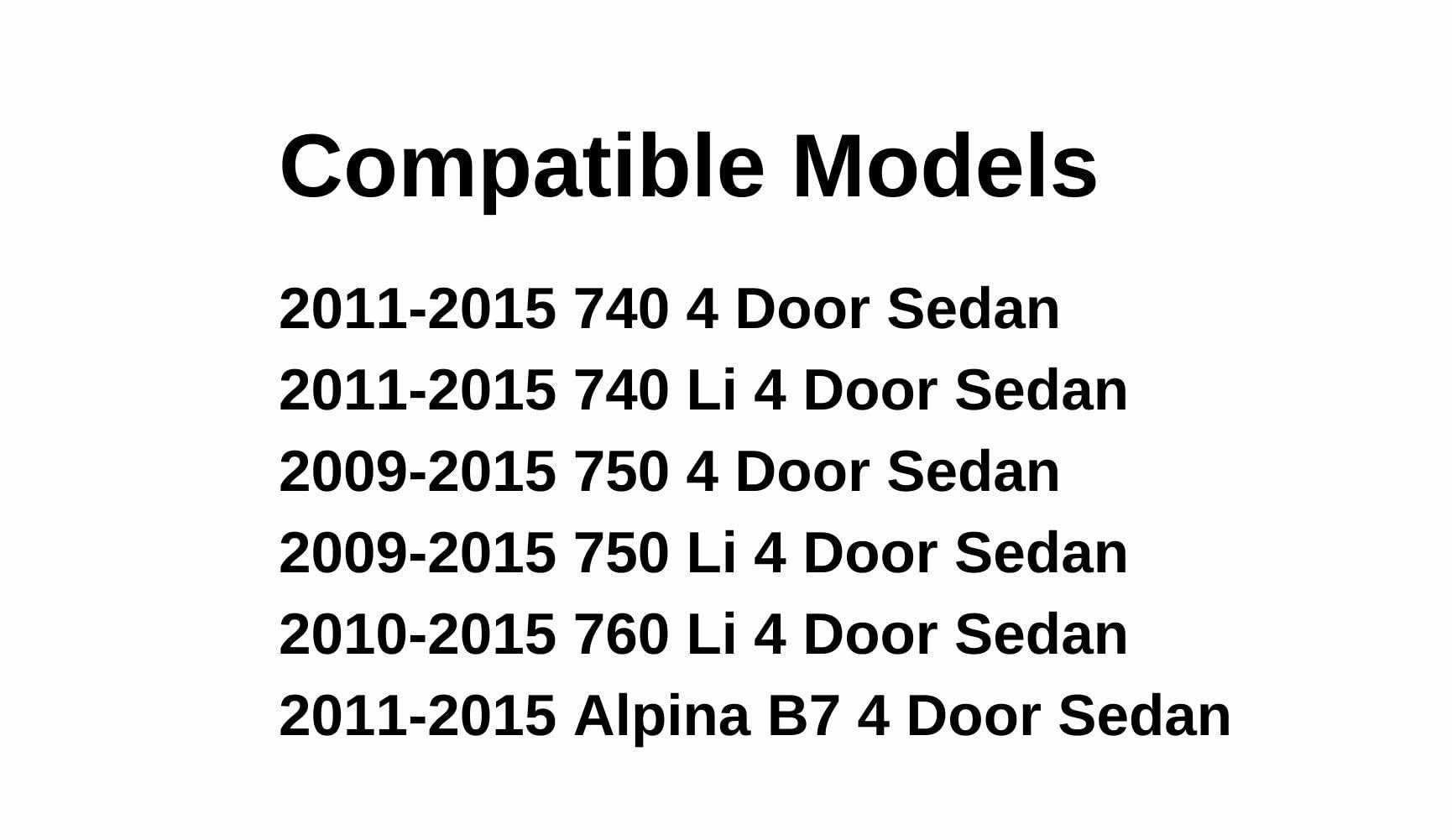 Tempered Driver Left Side Front Door Window Door Glass Compatible with BMW 740i / 740Li / 750i / 750Li / 760Li / Alpina B7 2009-2015 Models