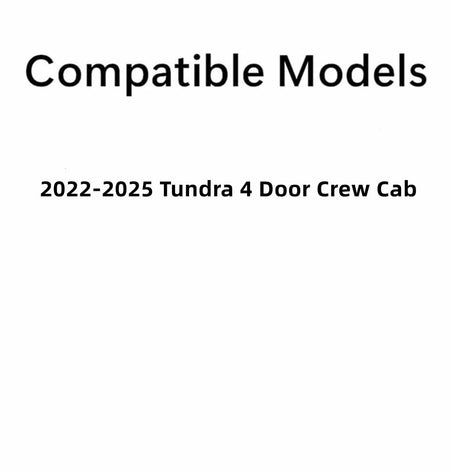Tempered Passenger Right Side Rear Door Window Door Glass Compatible with Toyota Tundra Pickup 4 Door Crew Cab 2022-2025 Models