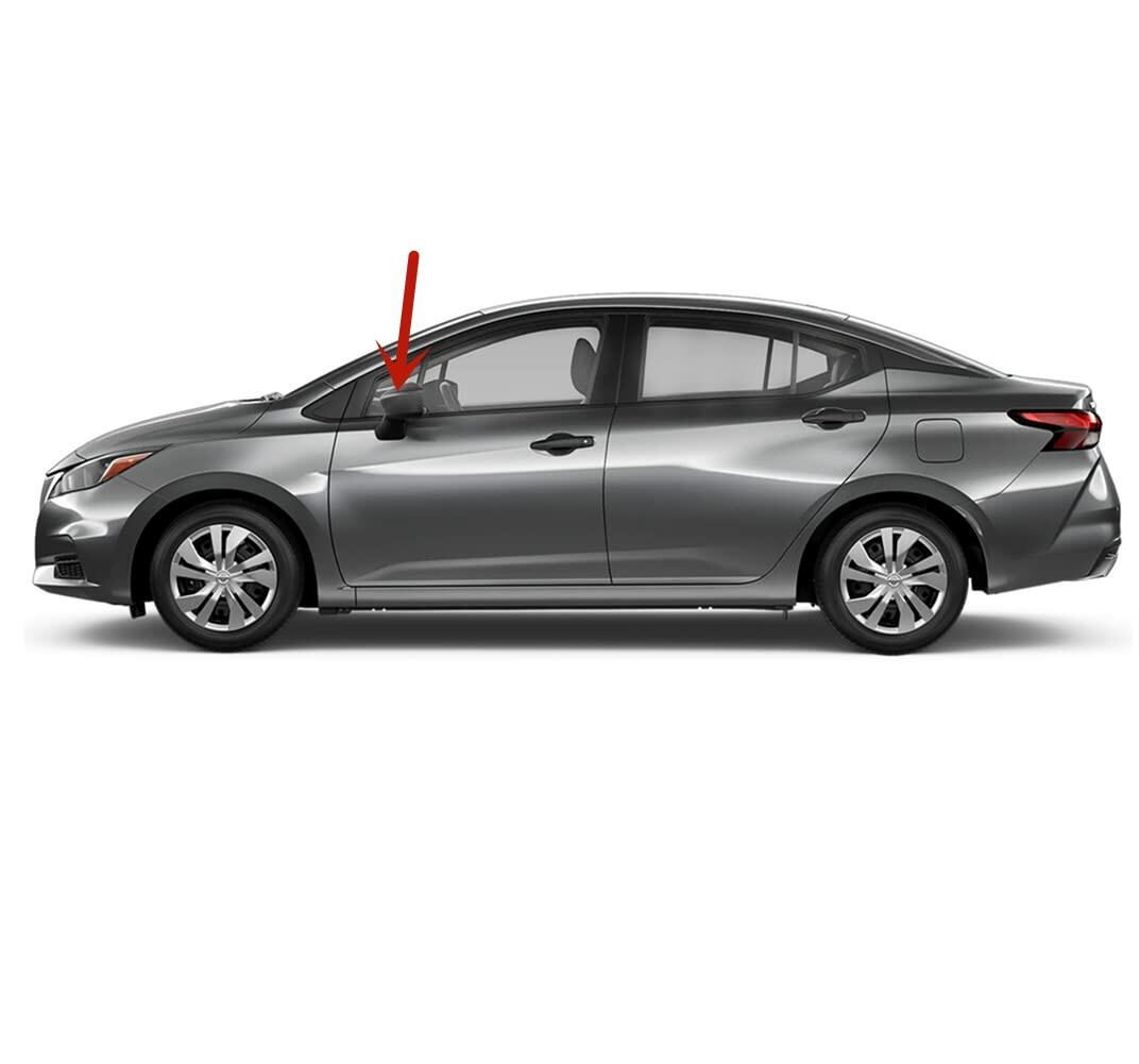 Driver Left Side Front Vent Window Vent Glass Compatible with Nissan Versa 2020-2025 Models