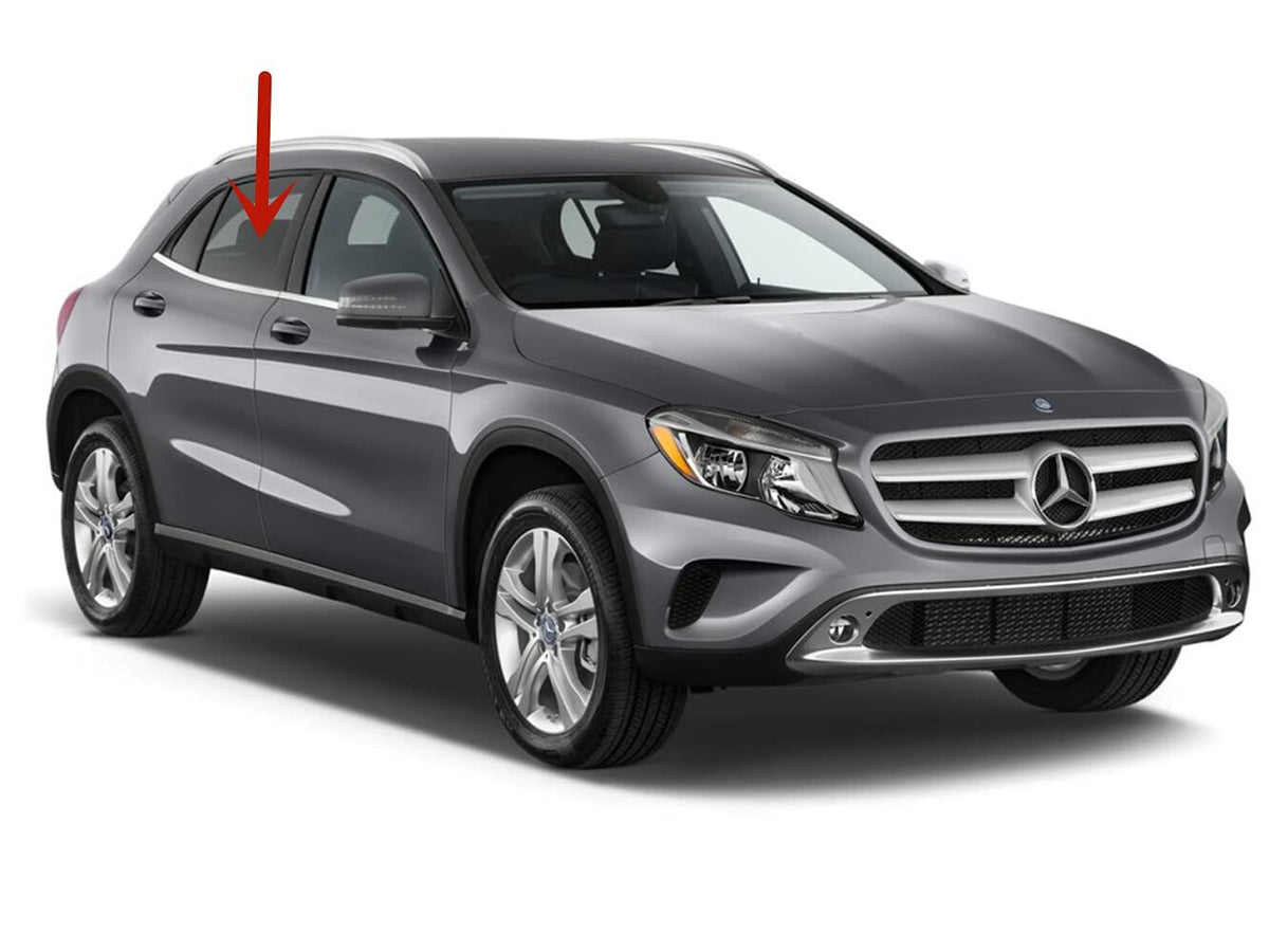 Passenger Right Side Rear Door Window Door Glass Compatible with Mercedes Benz GLA250 2015-2020 / GLA45AMG 2015-2019 Models