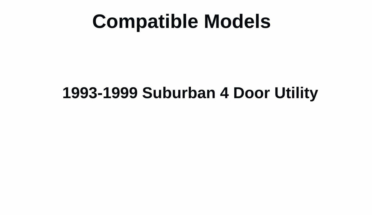 OEM Passenger Right Side Rear Quarter Window Quarter Glass Compatible with Chevrolet Suburban/GMC Suburban 1993-1999 4-Door Models
