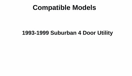 OEM Passenger Right Side Rear Quarter Window Quarter Glass Compatible with Chevrolet Suburban/GMC Suburban 1993-1999 4-Door Models