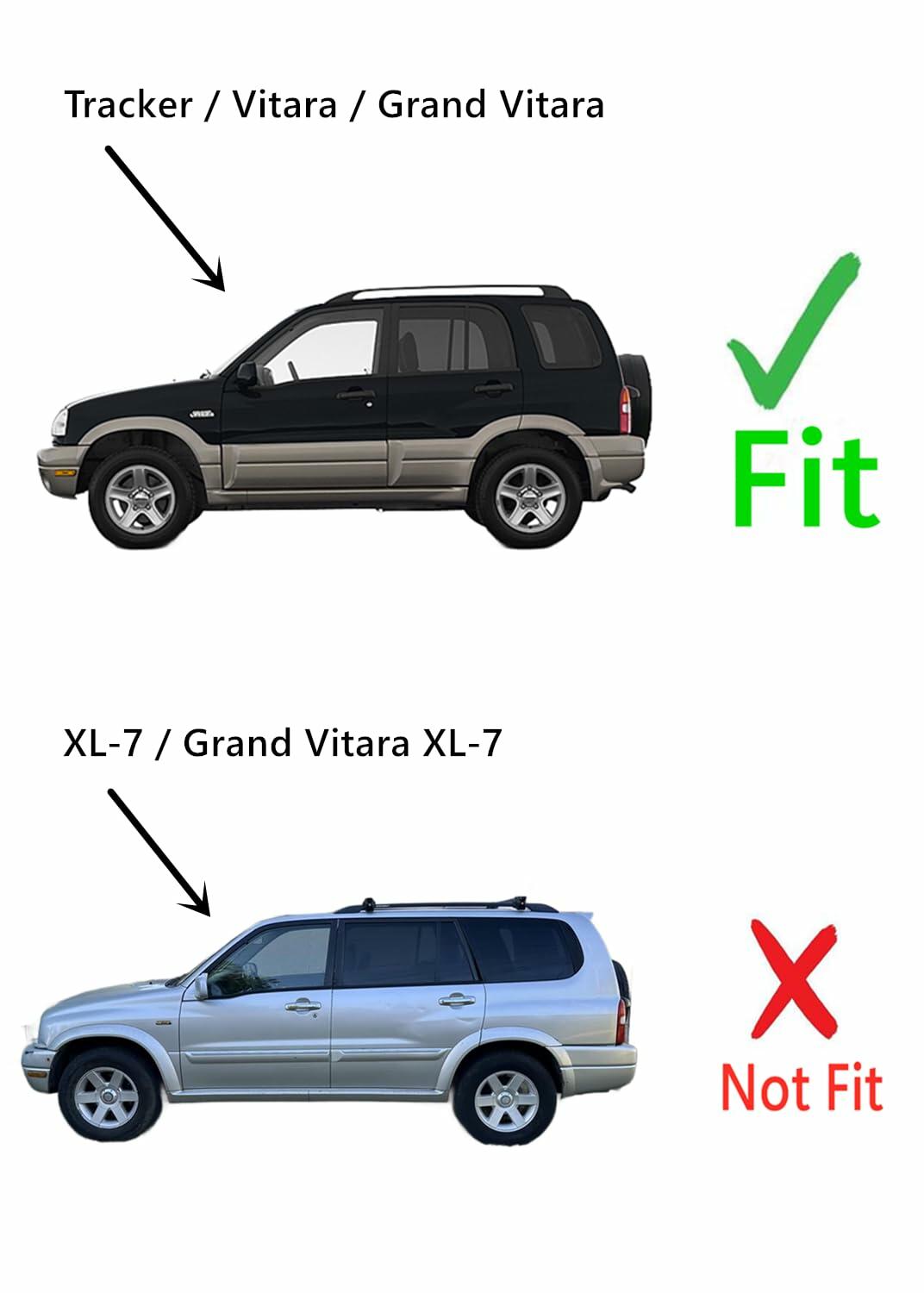 Privacy Driver Left Side Rear Quarter Window Quarter Glass Compatible with Suzuki Vitara/Grand Vitara/Chevrolet Tracker 1999-2005 4 Door Models