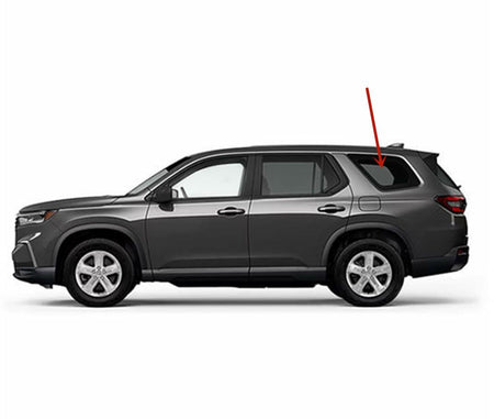 Tempered Factory Privacy Tinted Driver Left Side Quarter Window Quarter Glass Compatible with Honda Pilot 2023-2025 Models