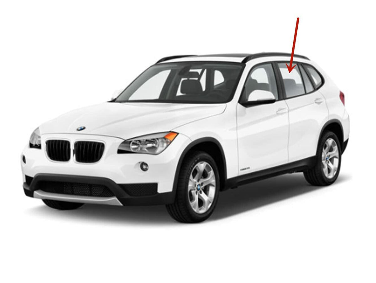 Driver Left Side Rear Door Window Door Glass Compatible with BMW X1 2011-2015 Models