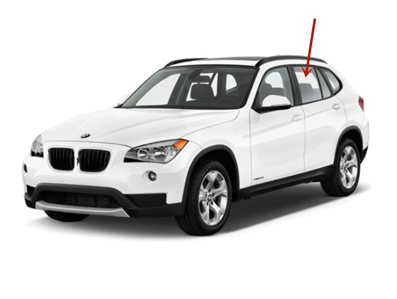 Driver Left Side Rear Door Window Door Glass Compatible with BMW X1 2011-2015 Models
