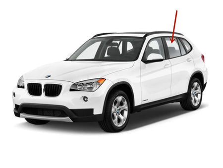 Driver Left Side Rear Door Window Door Glass Compatible with BMW X1 2011-2015 Models