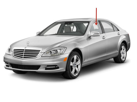 Tempered Driver Left Side Front Door Window Door Glass Compatible with Mercedes Benz S350 S400 S550 S600 S63AMG S65AMG 2007-2013 Models