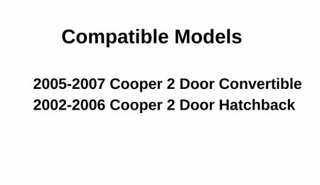 Driver Left Side Door Window Door Glass Compatible with Mini Cooper 2002-2007 Models