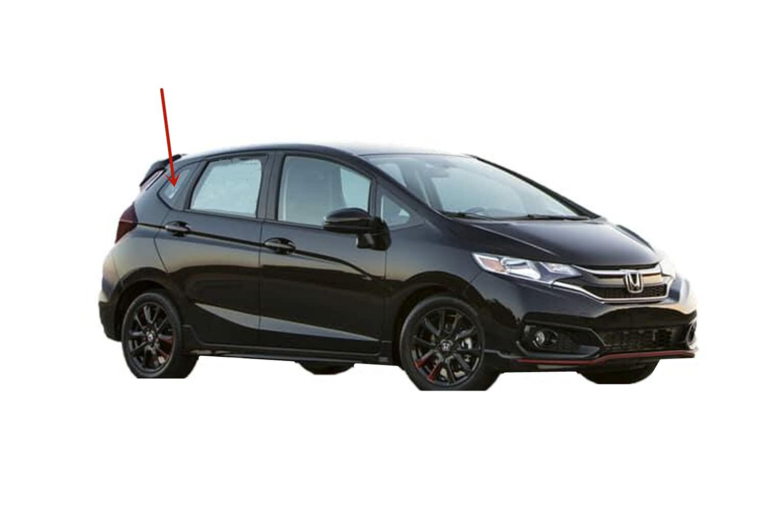 OEM Passenger Right Side Quarter Window Quarter Glass Compatible with Honda Fit 2015-2020 Models