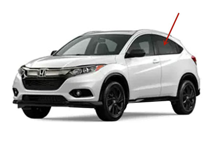 Driver Left Side Rear Door Window Door Glass Compatible with Honda HR-V 4 Door Hatchback 2016-2022 Models