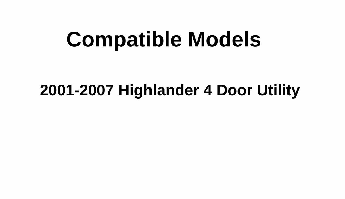 Passenger Right Side Rear Vent Window Vent Glass Compatible with Toyota Highlander 2001-2007 Models