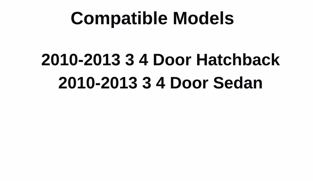 Passenger Right Side Front Door Window Door Glass Compatible with Mazda 3 2010-2013 Models