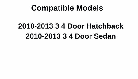 Passenger Right Side Front Door Window Door Glass Compatible with Mazda 3 2010-2013 Models