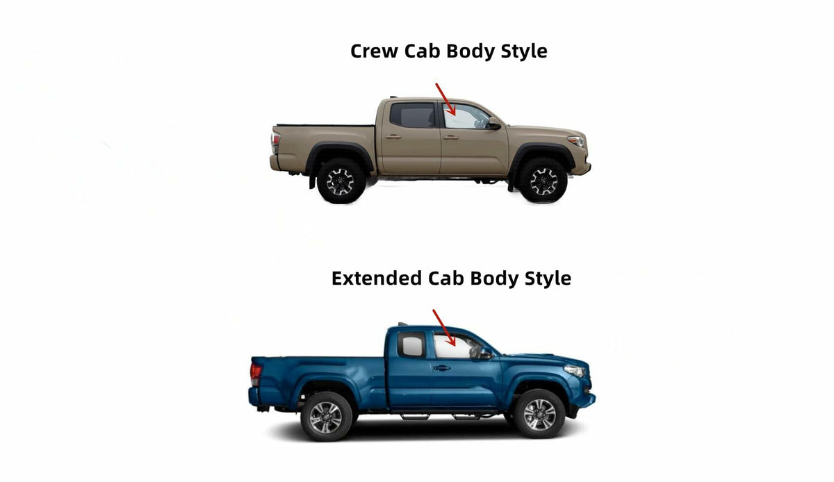 Passenger Right Side Front Door Window Door Glass Compatible with Toyota Tacoma Pickup 2 Door Extended / 4 Door Crew Cab 2016-2023 Models