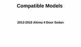Driver Leftt Side Front Door Window Door Glass Compatible with Nissan Altima 4 Door Sedan 2013-2018 Models