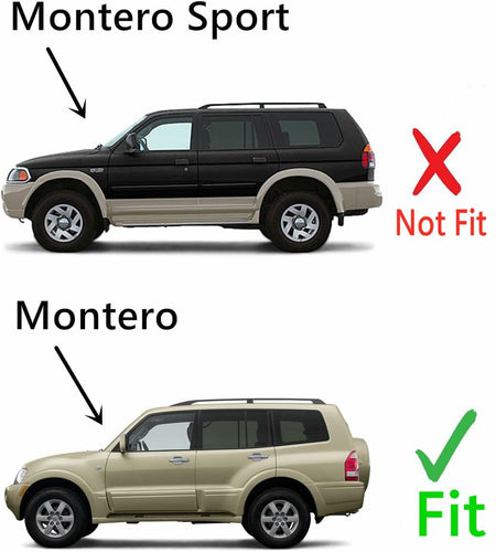 Driver Left Side Rear Vent Glass Vent Window Compatible with Mitsubishi Montero 2001-2006 Models