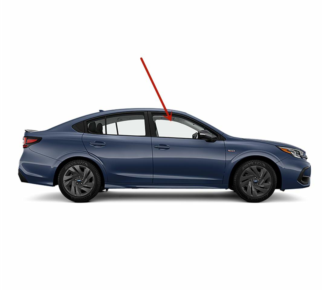 Tempered Passenger Right Side Front Door Window Door Glass Compatible with Subaru Outback Legacy 2020-2025 Models