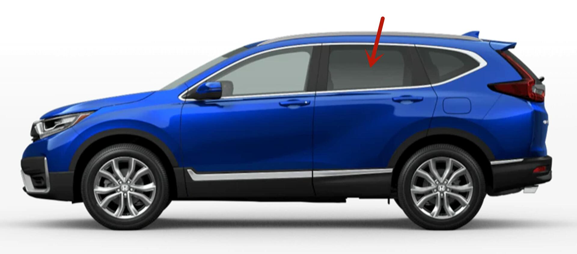 Driver Left Side Rear Door Window Door Glass Compatible with Honda CR-V 2017-2022 Models
