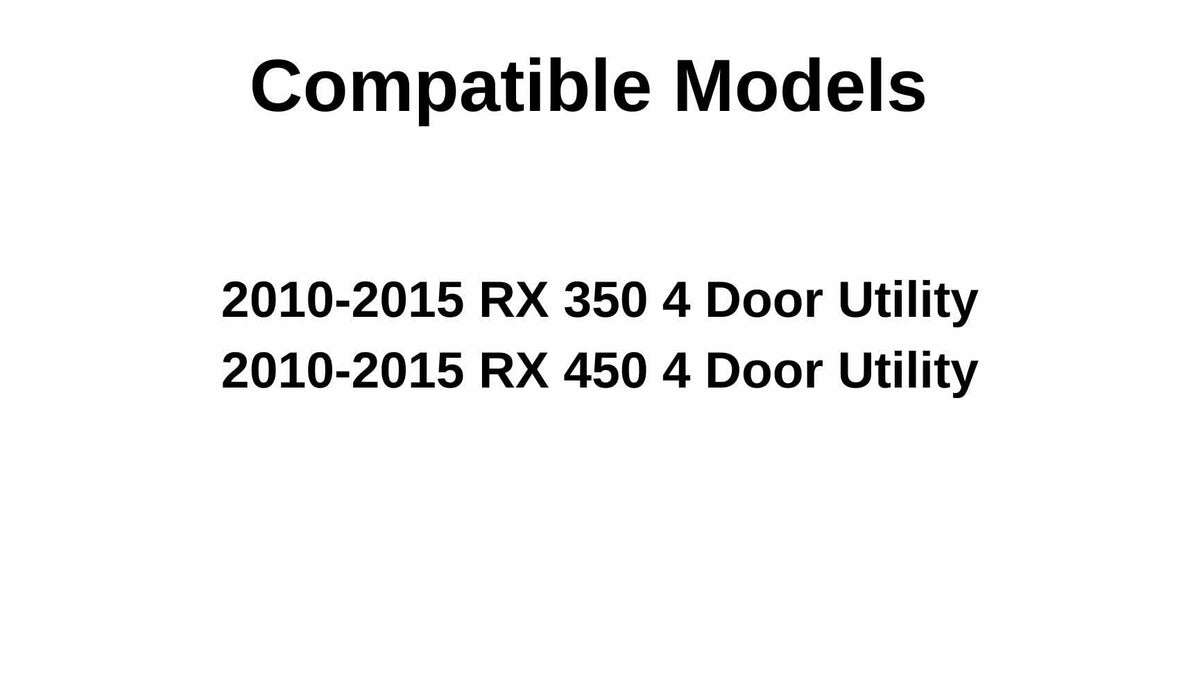Driver Left Side Rear Door Window Door Glass Compatible with Lexus RX350 / RX450 2010-2015 Models