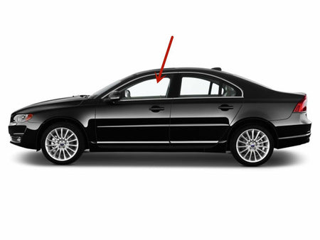 Driver Left Side Front Door Window Door Glass Compatible with Volvo S80 2007-2016 / XC70 2008-2016 / V70 2008-2011 Models