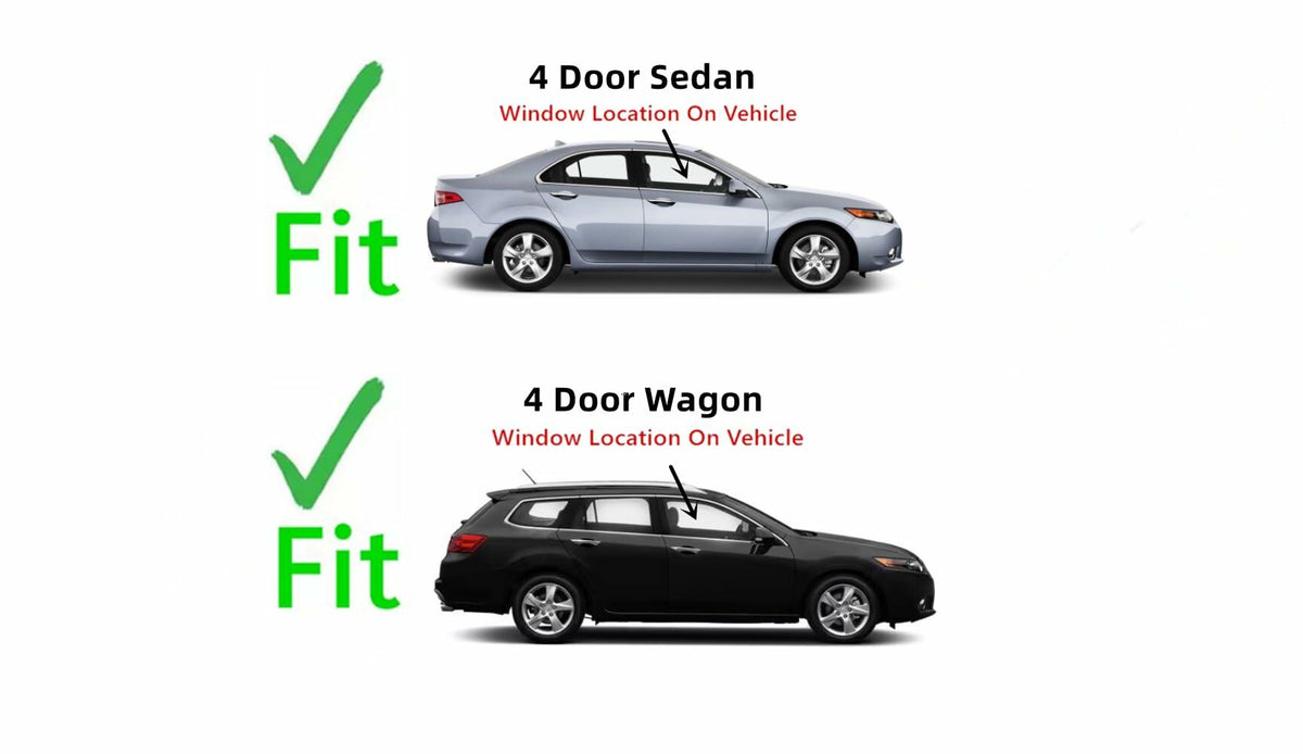 Passenger Right Side Front Door Window Door Glass Compatible with Acura TSX 4 Door Sedan/Wagon 2009-2014 Models
