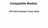 Driver Left Side Front Door Window Door Glass Compatible with Mitsubishi Outlander 2007-2013 Models